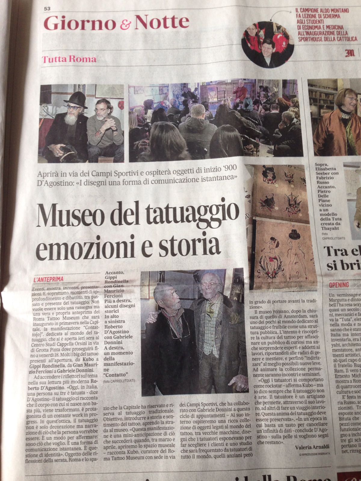 Museo del Tatuaggio - Il Messaggero
